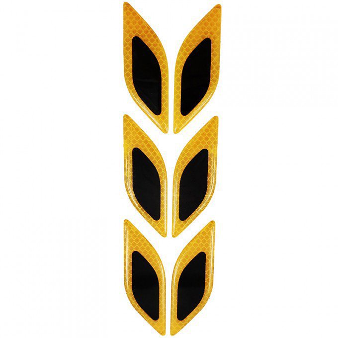 PREXIM samolepky deflektory, reflexní žluté