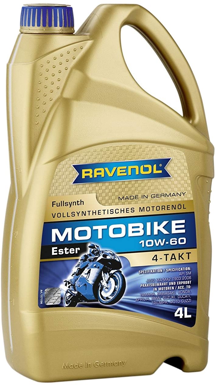RAVENOL Motobike 4-T Ester 10W60; 4 L