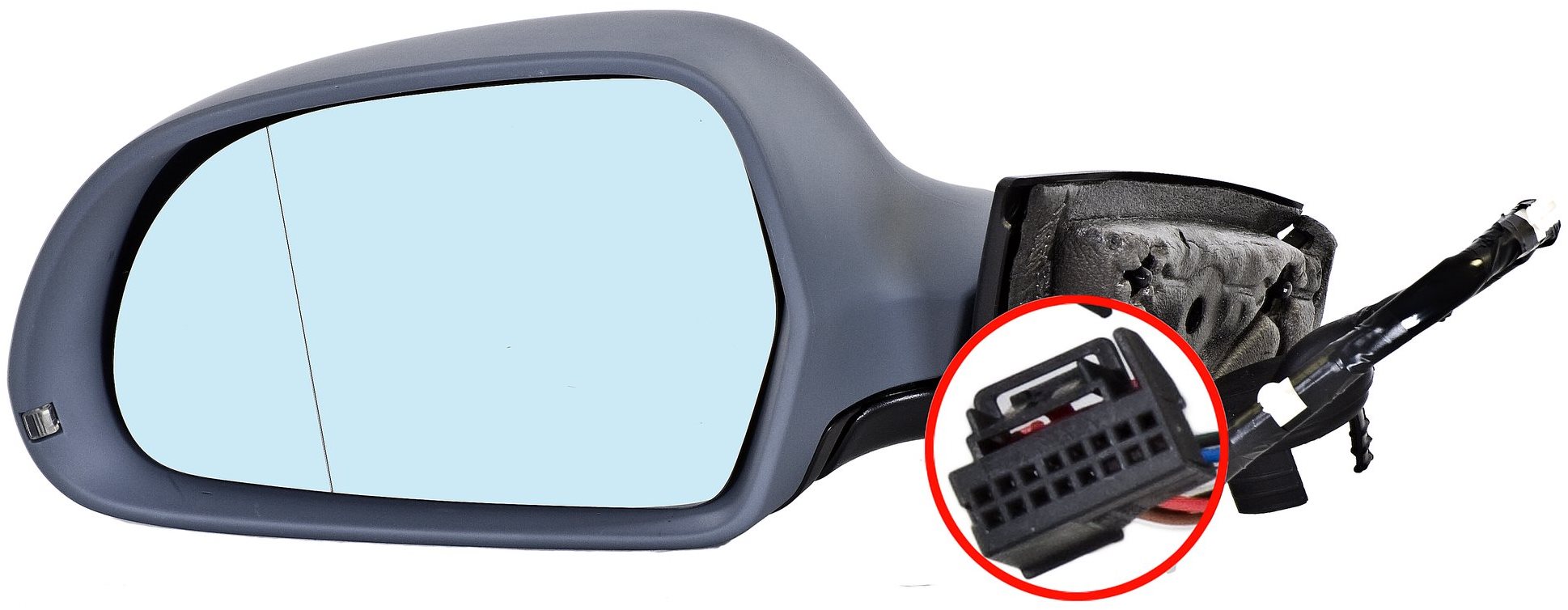 ACI zrcátko pro AUDI A3 08- -10 s blikačem el. sklopné pro lak 5dv. L