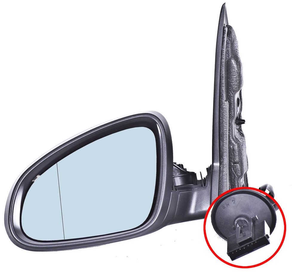 ACI zrcátko pro OPEL Astra 09- el. sklopné pro lak (7pinů) L