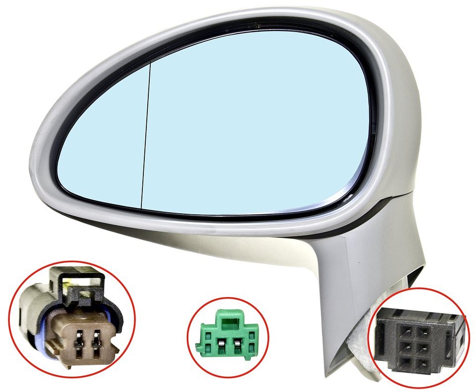 ACI zrcátko pro CITROEN C4, 04-9/09 modré sklo pro lak s el. přiklápěním L
