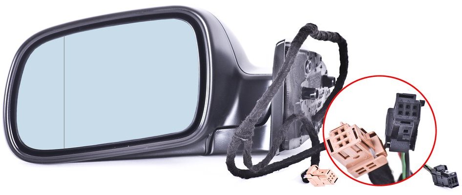 ACI zrcátko pro PEUGEOT 307, 01-05 el. sklopné pro lak L