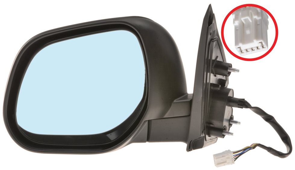 ACI zrcátko pro MITSUBISHI Outlander 06-09 el. sklopné pro lak (7pinů) L