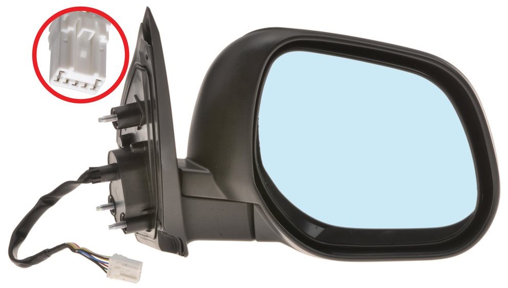 ACI zrcátko pro MITSUBISHI Outlander 06-09 el. sklopné pro lak (7pinů) P