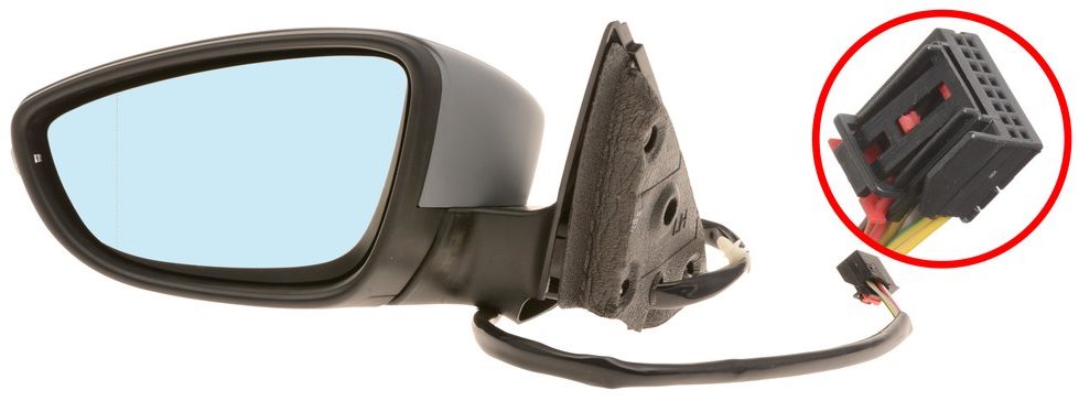 ACI zrcátko pro VW JETTA 11- el. sklopné s blikačem a světlem pro nástup pro lak (9pinů) L