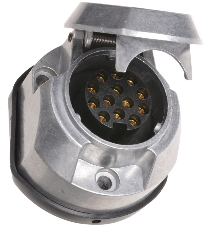 ACI Zásuvka 13 pin 12V hliník + těsnění
