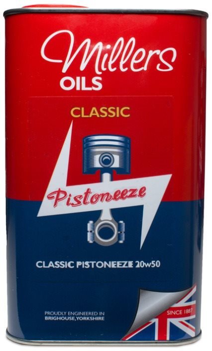 Millers Oils Špičkový minerální olej Classic Pistoneeze 20W-50 5l pro auto a moto veterány