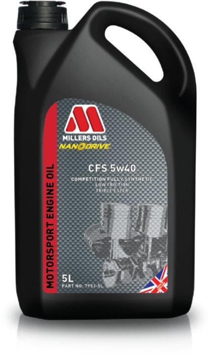 Millers Oils Závodní plně syntetický motorový olej NANODRIVE - CFS 5W-40 5l