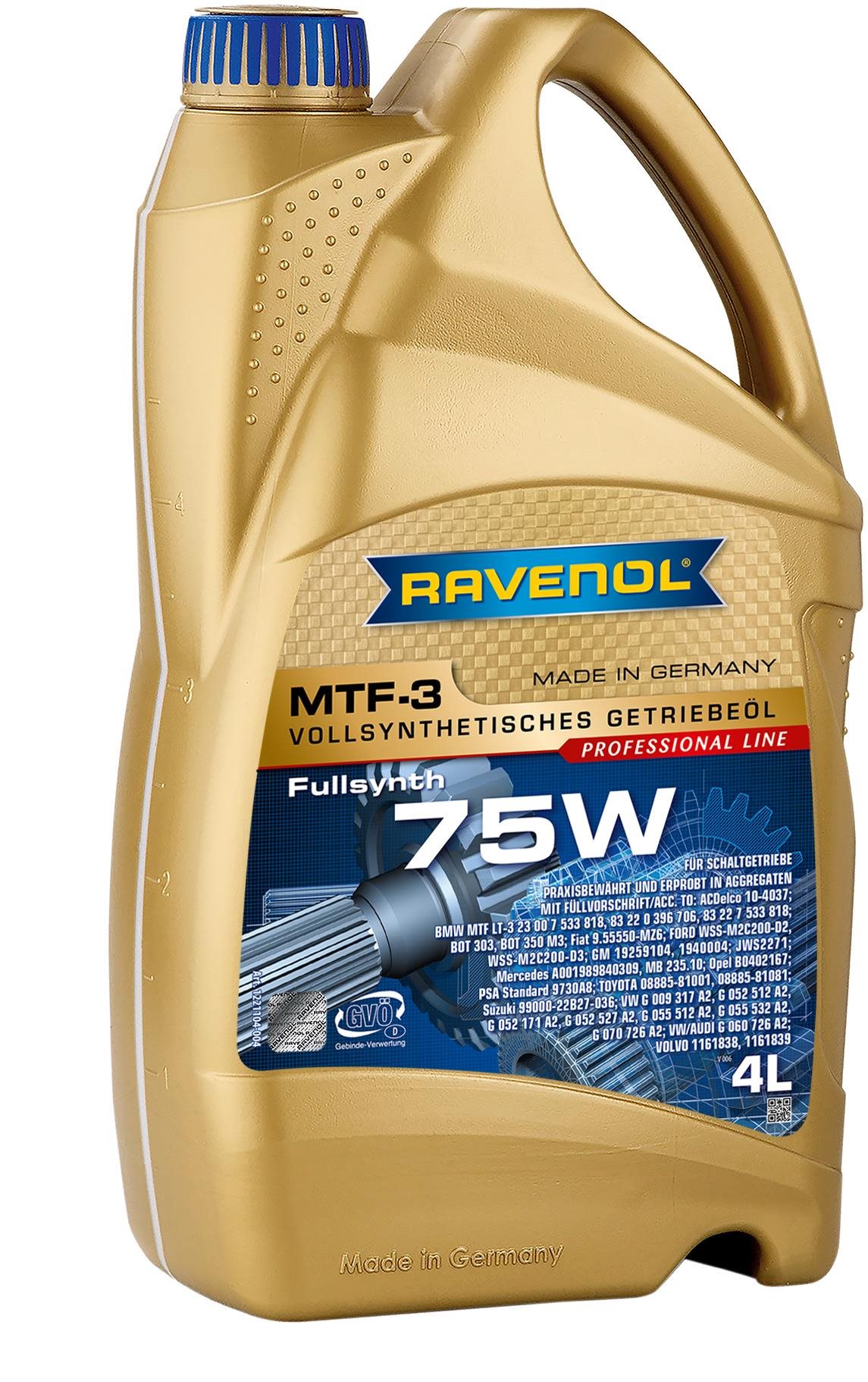 RAVENOL MTF-3 SAE 75W; 4 L