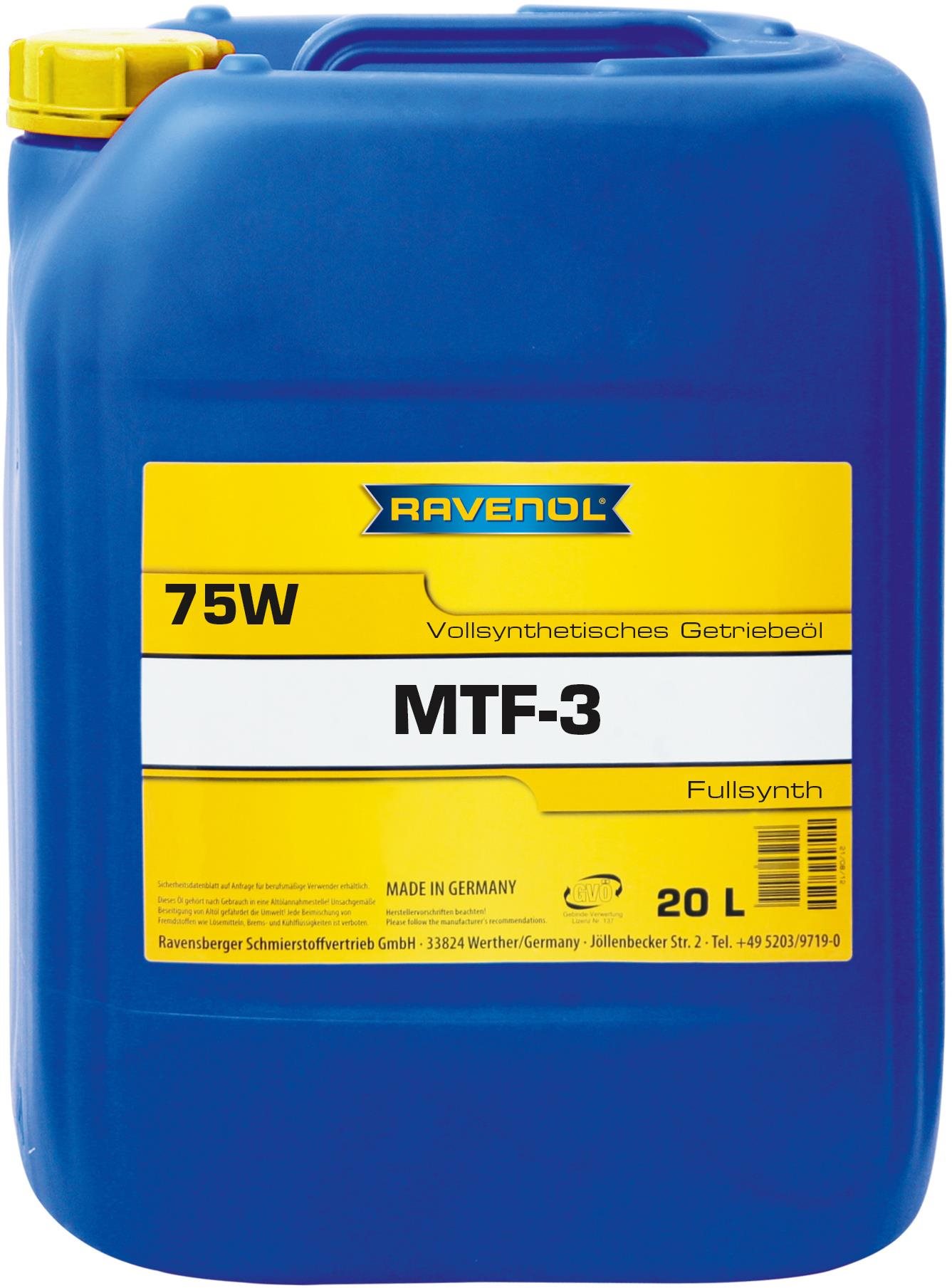 RAVENOL MTF-3 SAE 75W; 20 L