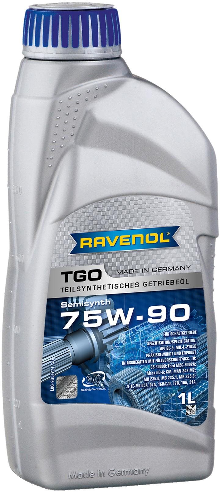 RAVENOL Getriebeoel TGO SAE 75W-90 API GL 5; 1 L