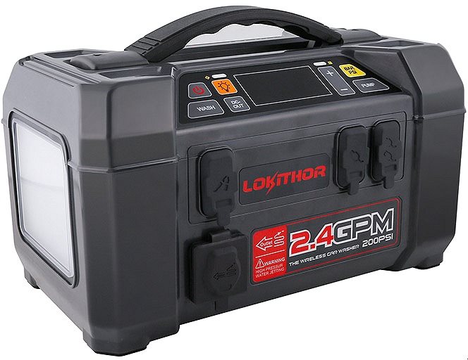LOKITHOR Startovací zdroj s kompresorem a čerpadlem AW401, 12V, 2500A, 74Wh