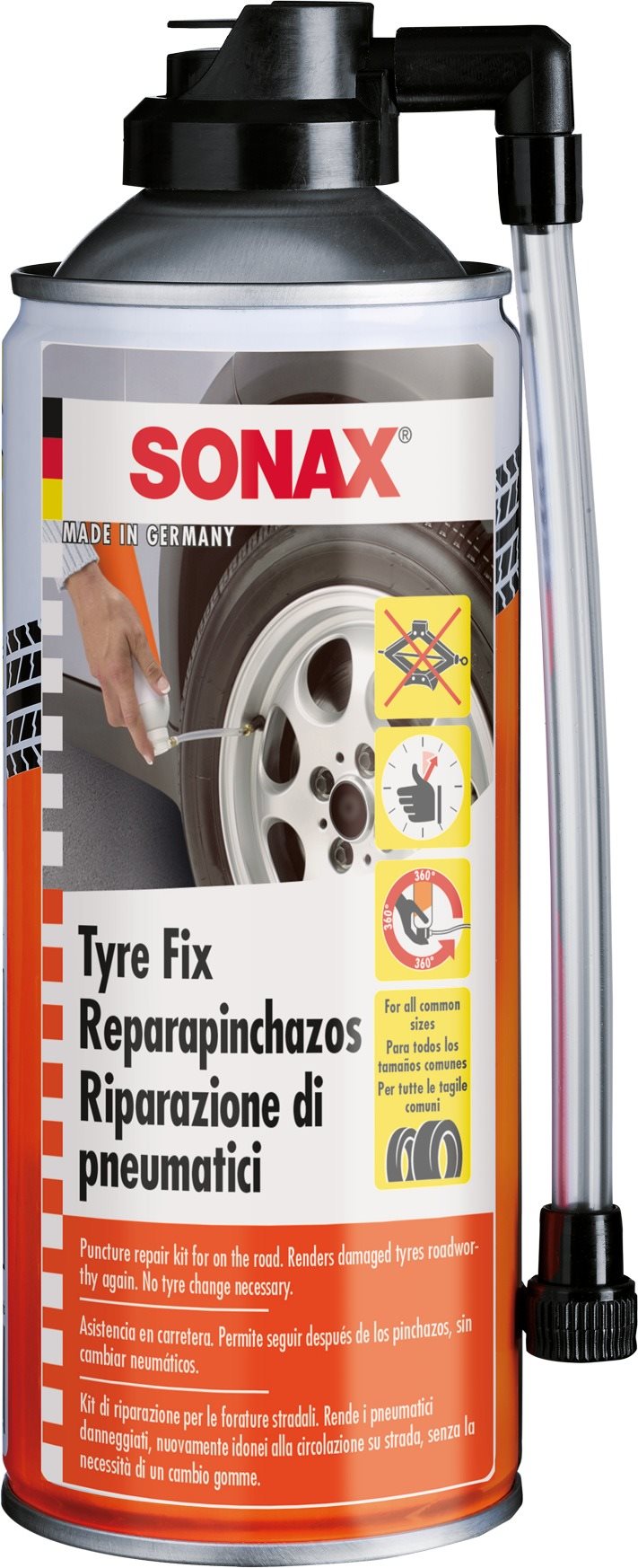 SONAX Utěsnění pneu vozidel - sprej, 400ml