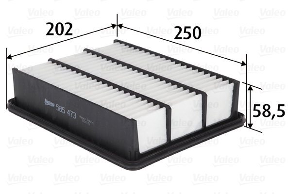 VALEO vzduchový filtr 585473