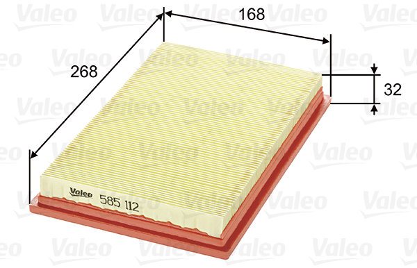 VALEO vzduchový filtr 585112