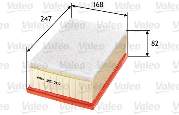 VALEO vzduchový filtr 585267