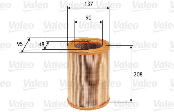 VALEO vzduchový filtr 585608