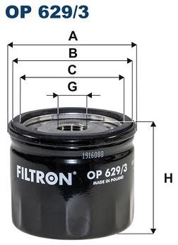 FILTRON Olejový filtr OP 629/3