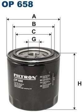 FILTRON Olejový filtr OP 658