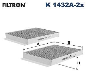 FILTRON Kabinový filtr K 1432A-2x