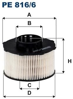 FILTRON Palivový filtr PE 816/6