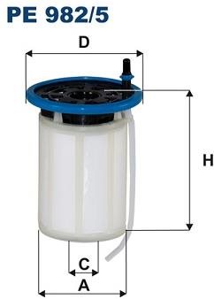 FILTRON Palivový filtr PE 982/5