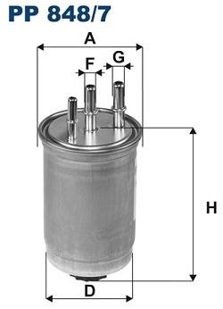 FILTRON Palivový filtr PP 848/7