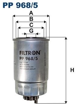 FILTRON Palivový filtr PP 968/5