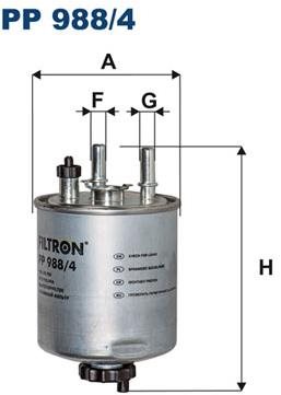FILTRON Palivový filtr PP 988/4