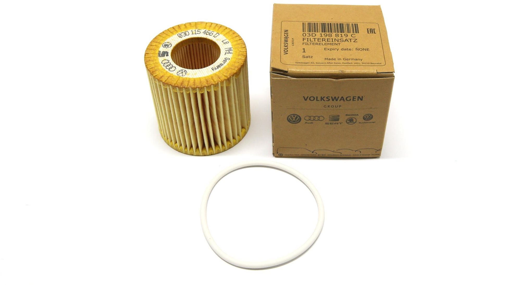 ŠKODA Nástavec filtru s těsněním 03D198819C, originál