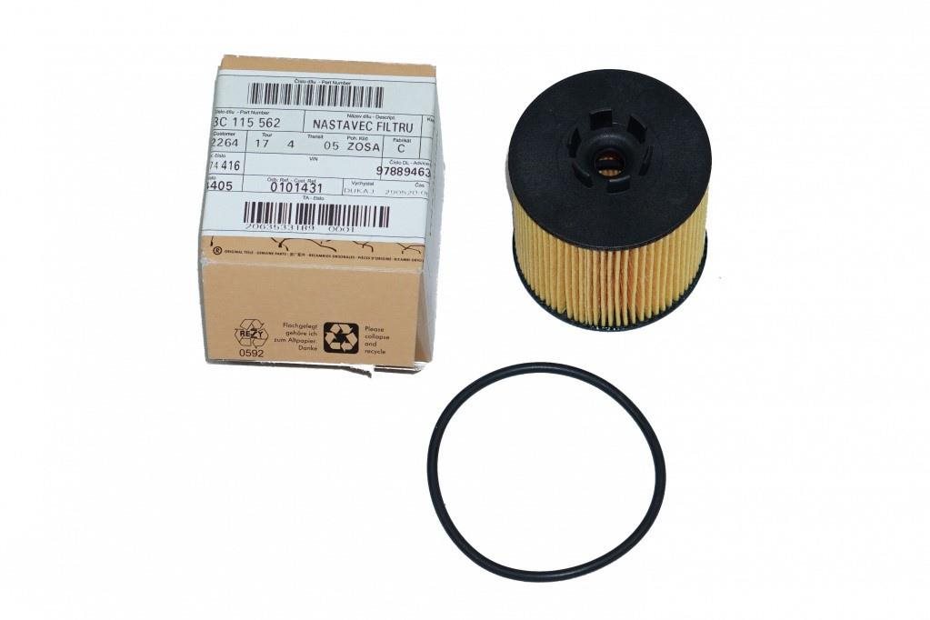 ŠKODA Nástavec filtru s těsněním 03C115562, originál