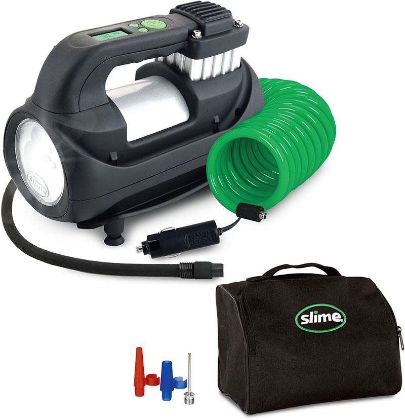 Slime Expert Heavy-Duty Tyre Inflator digitální kompresor 12 V s příslušenstvím