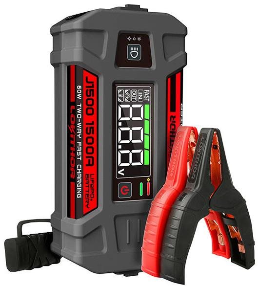 LOKITHOR Startovací zdroj J1500, 12 V, 1500 A, 46 Wh
