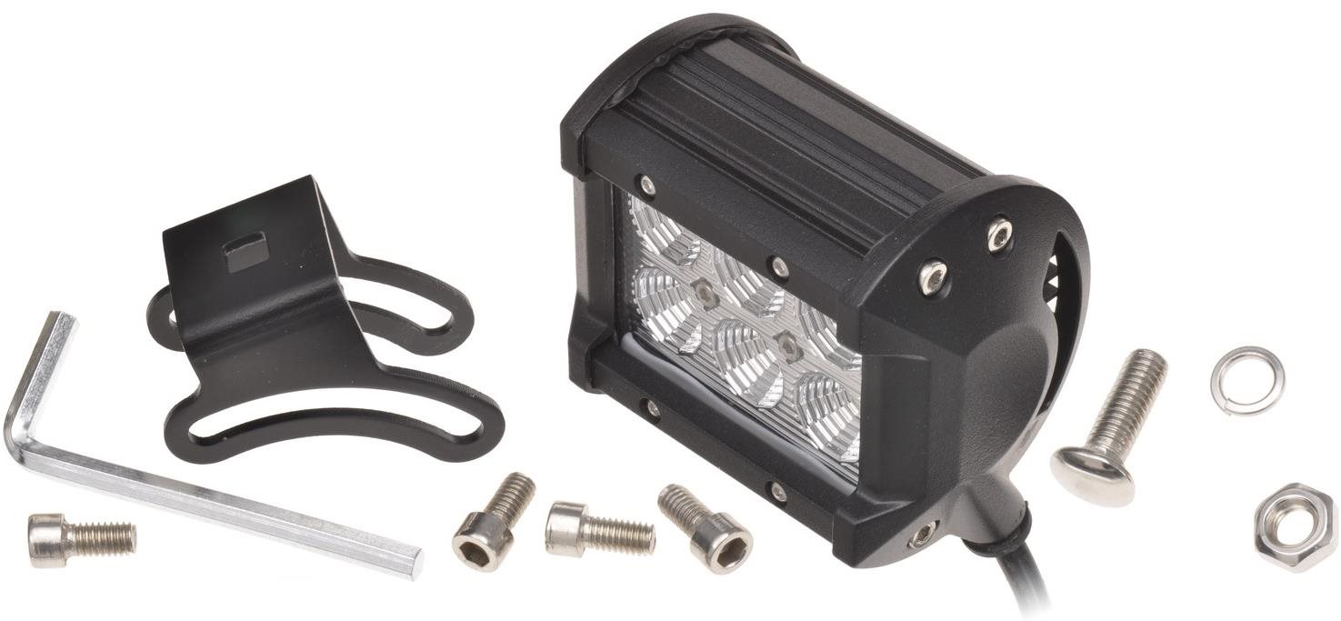 AMIO LED pracovní světlo 18 W, napětí 9-36 V, 6 × 3 W CREE, 95 × 77 mm