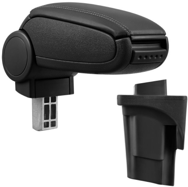 PROTEC Loketní opěrka, Seat Leon II 1P, syntetická kůže, černá 2005 - 2012