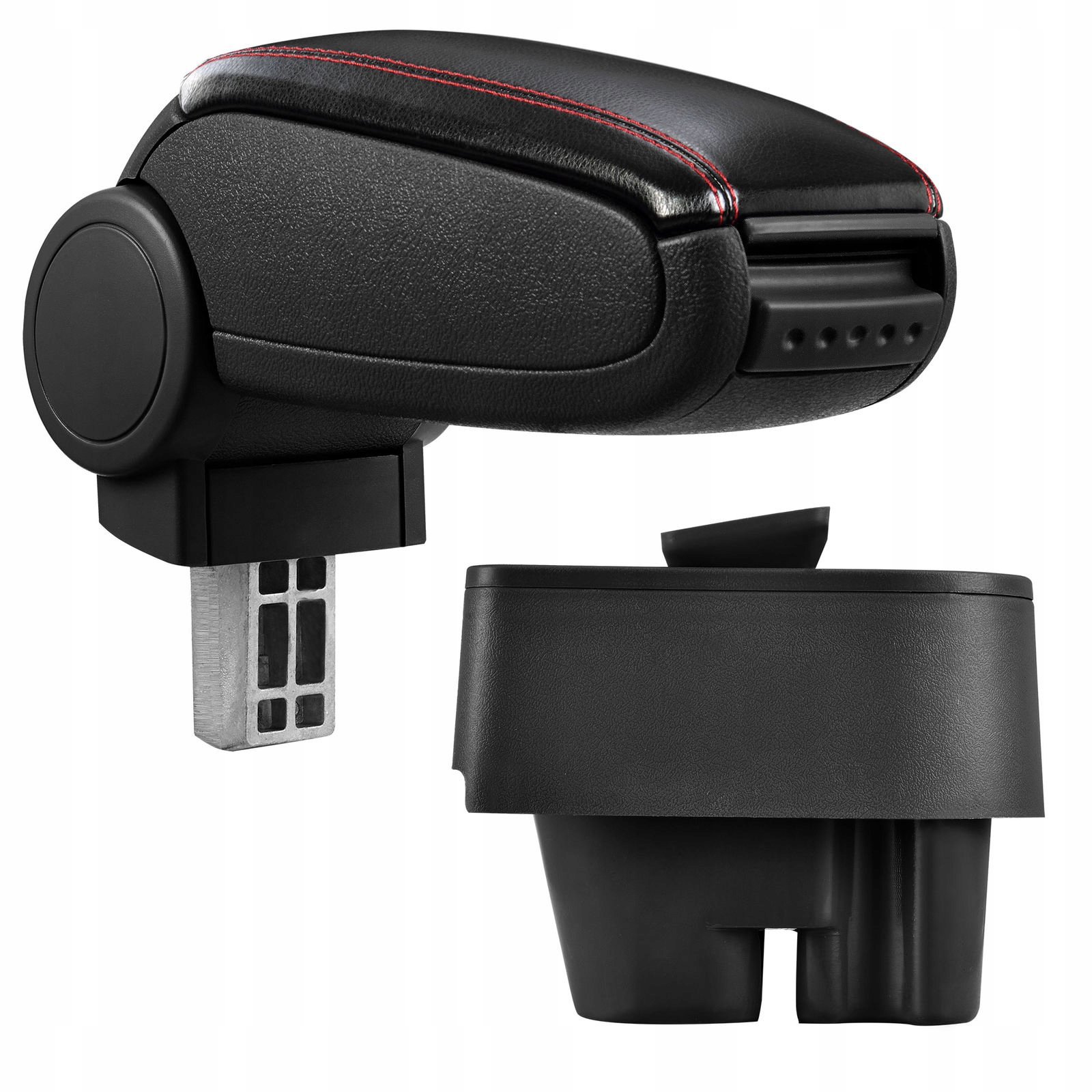 PROTEC Loketní opěrka, PEUGEOT 207 / 207 SW / 207 CC, syntetická kůže, černá, červené prošití od 200