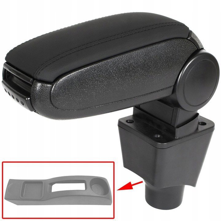 PROTEC Loketní opěrka, DACIA LOGAN/SANDERO, syntetická kůže, černá 2004 - 2012