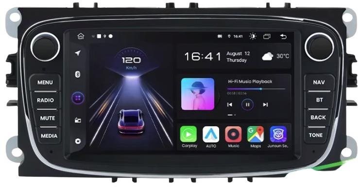 Hizpo 8 GB Autorádio Ford Focus S-Max Mondeo Galaxy C-Max Kuga s CarPlay, Android Auto, GPS navigace