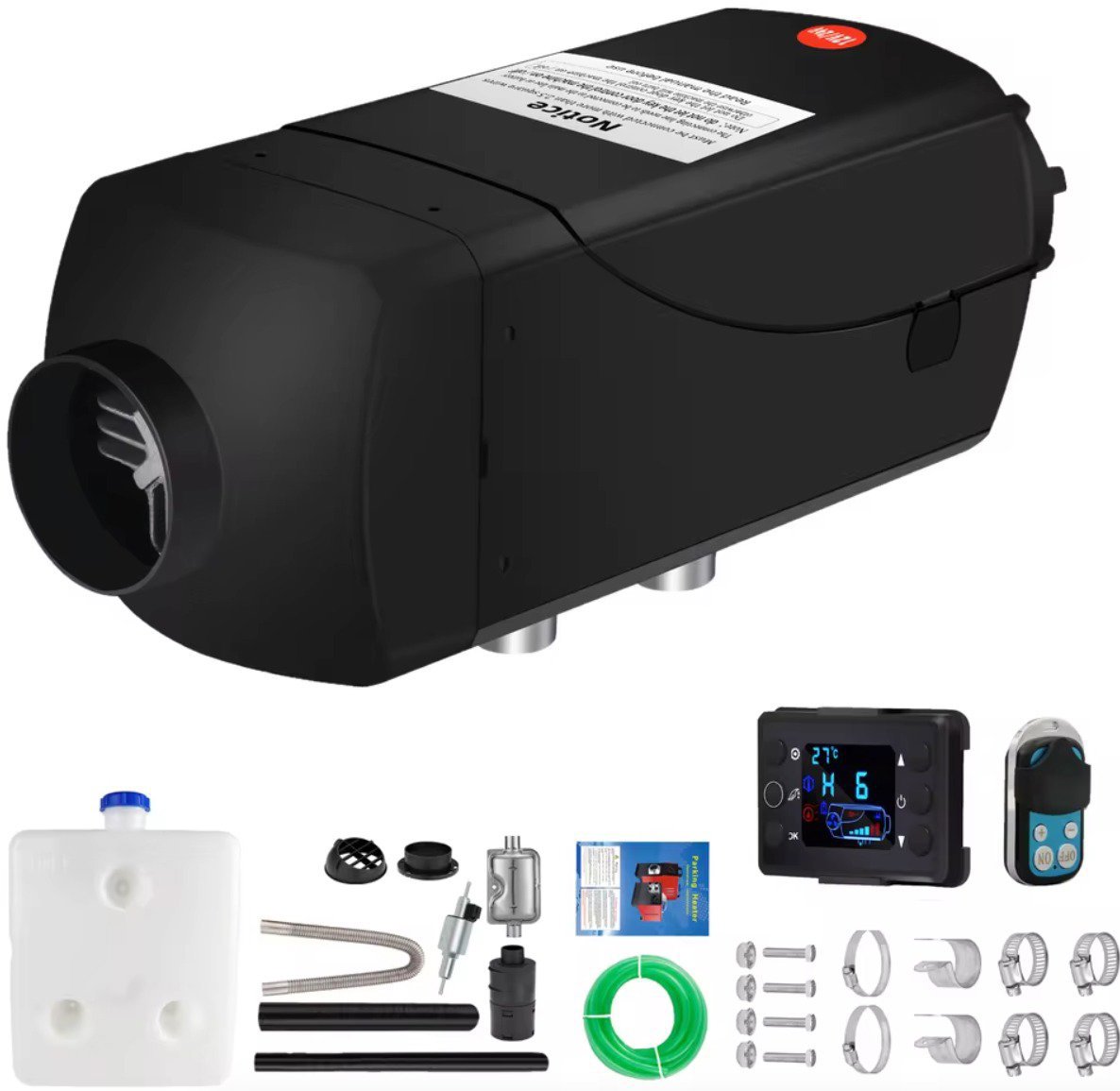 WinterGuard Nezávislé topení, 12V 5-8 kW, vlastní naftový okruh, tichý chod, ovladač