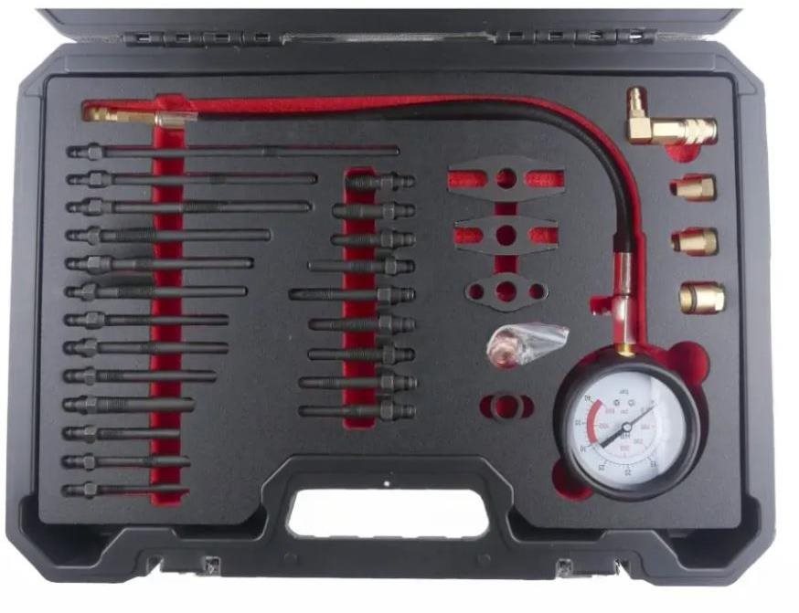 QUATROS Kompresiometr benzín/nafta 0-40 bar Quatros QS30101