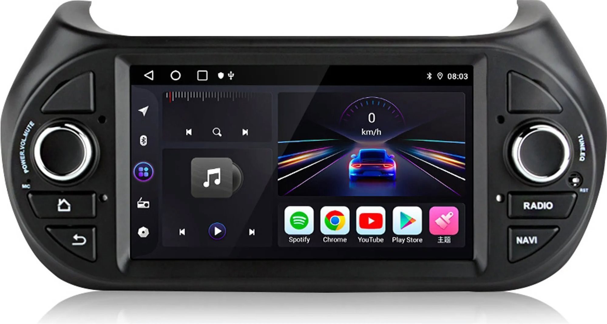 Ossuret Autorádio Fiat Fiorino 2007-2011, CarPlay, Android, GPS, WiFi, DSP, DAB+, RDS