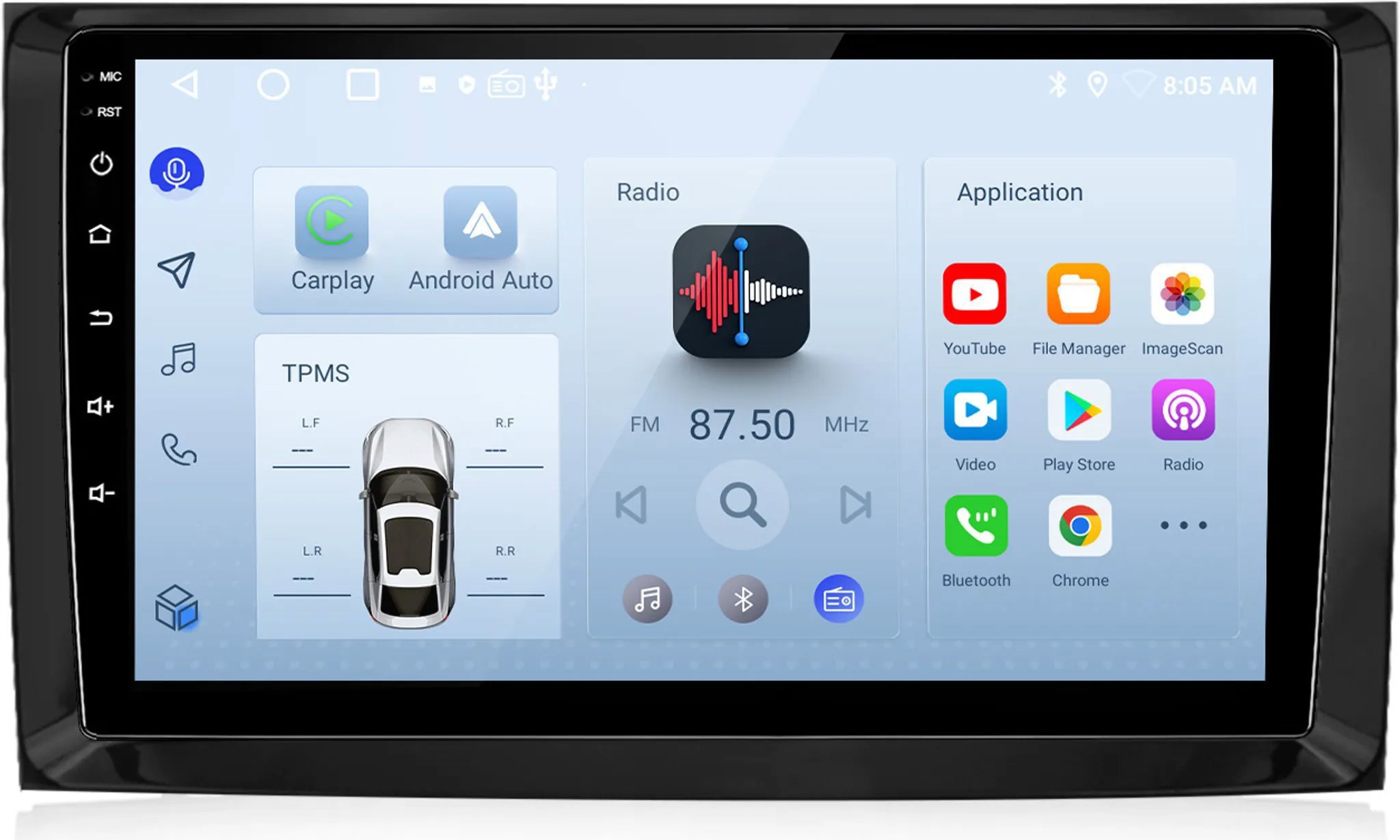 Ossuret 4GB Autorádio Mercedes W169, W639, W245, Sprinter 906, CarPlay, Android, GPS, RDS, WiFi