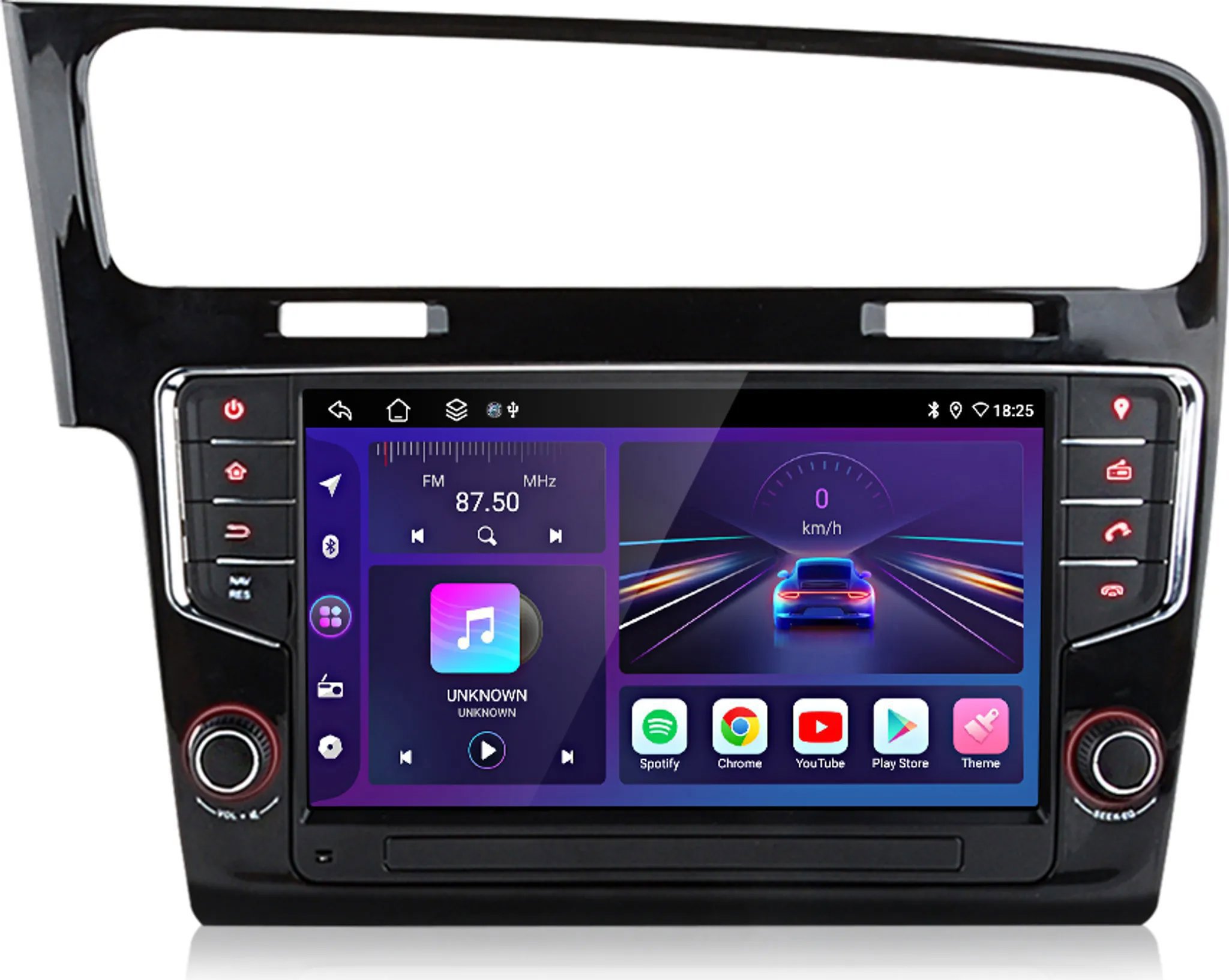 Ossuret Autorádio Volkswagen Golf 7 VII MK7 2013 - 2017, CarPlay, Android Auto, GPS, Bluetooth