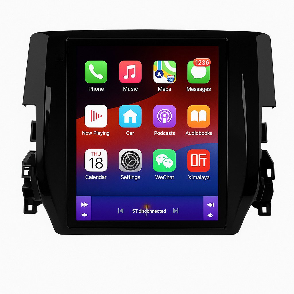 Ossuret Autorádio Honda Civic 2015–2020, Android 13, CarPlay, GPS, 4G, SWC, 7862