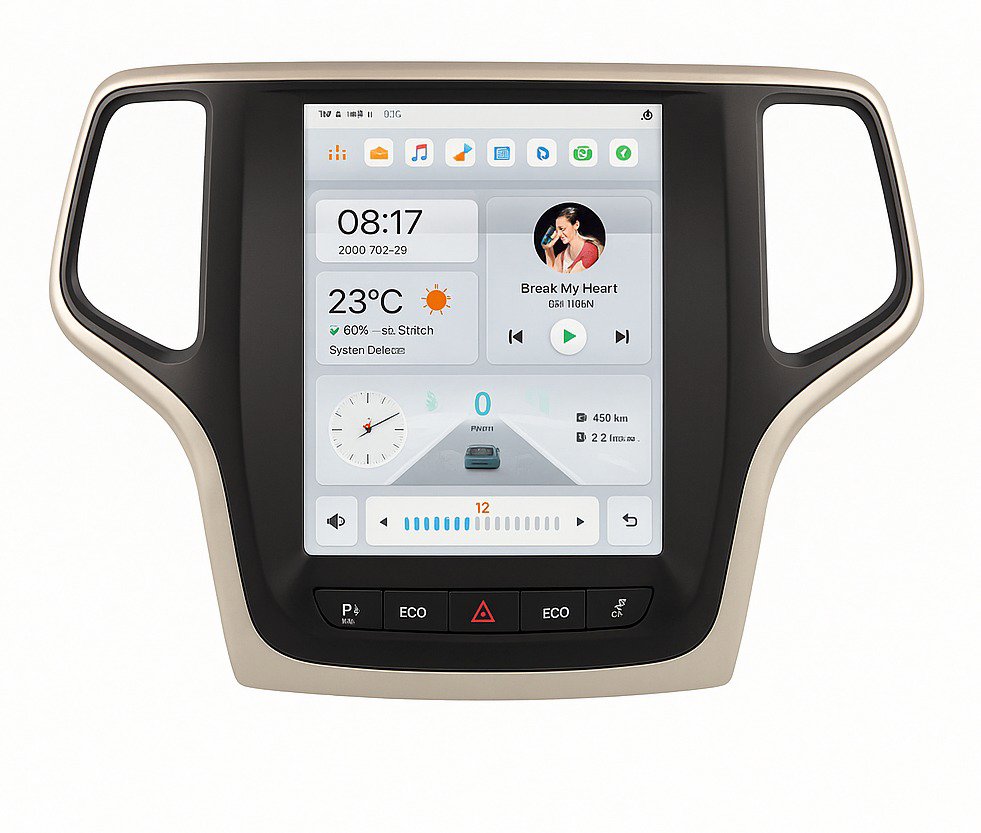 Ossuret Autorádio Jeep Grand Cherokee 2014–2022, Android, CarPlay, GPS, 2DIN