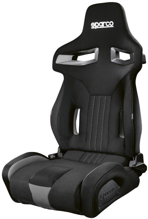 Sparco R333 polohovatelná a sklopná sportovní sedačka, barva černo-šedá