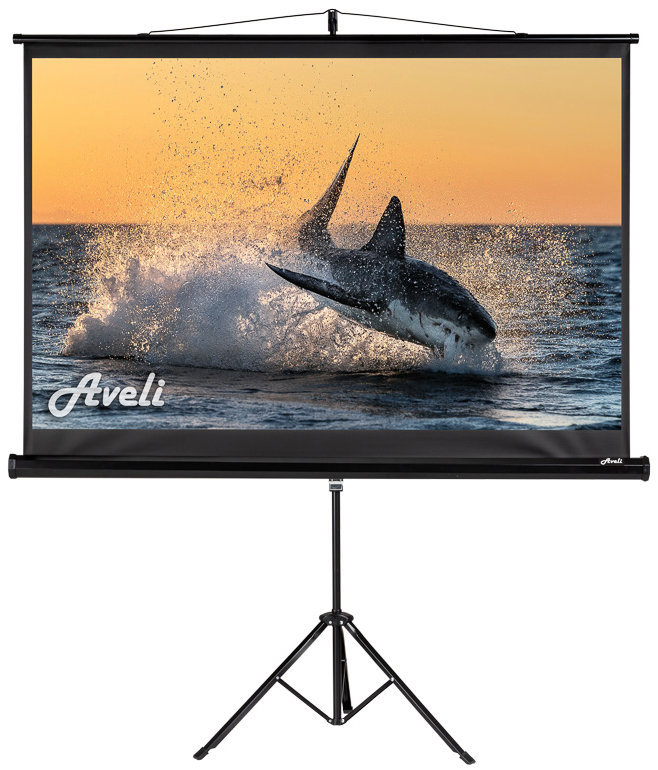 AVELI, mobilní stativ, 70", (16:10), černý tubus