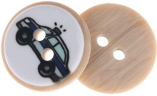 Knoflíky Žirovnice Knoflík 1,5 cm policie 349892AA, sada 6 ks
