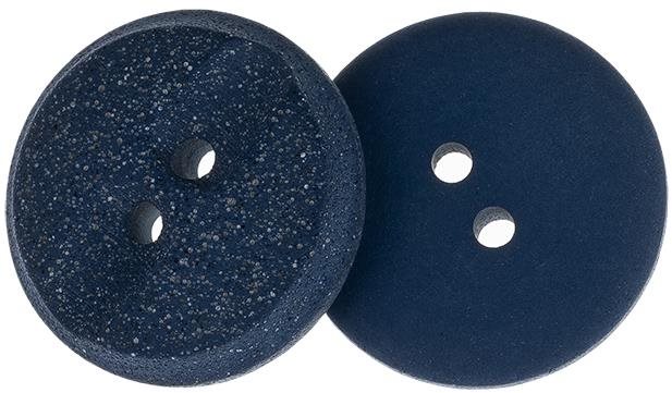 Knoflíky Žirovnice Knoflík 2 cm modrý s vroubky, 349890A, sada 3 ks