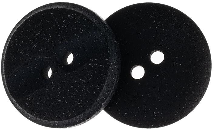 Knoflíky Žirovnice Knoflík 2,3 cm černý s vroubky, 349894G, sada 3 ks